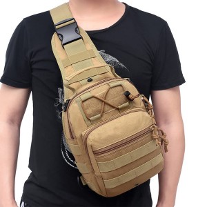Тактическая сумка-слинг рюкзак Военная сумка через плечо Мужская нагрудная сумка