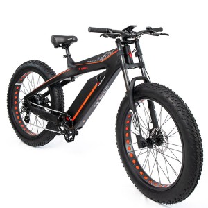 ລົດຖີບໄຟຟ້າ TIKI 26” Carbon Fiber Electric Mountain Bike
