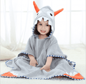 Hot New Products Baby Poncho Towel - 100% cotton horns embroidery absorption soft Baby Hooded Towel – Sky Textile