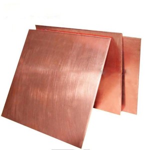 China Pure Copper T2 C11000 0,5 mm paksu punainen kuparilevy