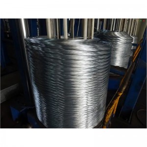 Kinë Çmim i lirë Gardh i galvanizuar me zhytje të nxehtë Kabllo çeliku të ndritshëm Tel çeliku Tel çeliku i veshur me zink SAE1018 Klasa Çmimi i ulët Kualitet i lartë Bobina me shufër teli çeliku me drejtim të ftohtë