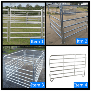 Galvanized Farm fencing frame