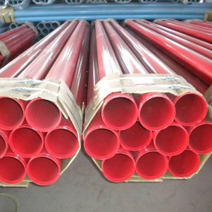 Powder coating pipe for water irrigation and fire fighting