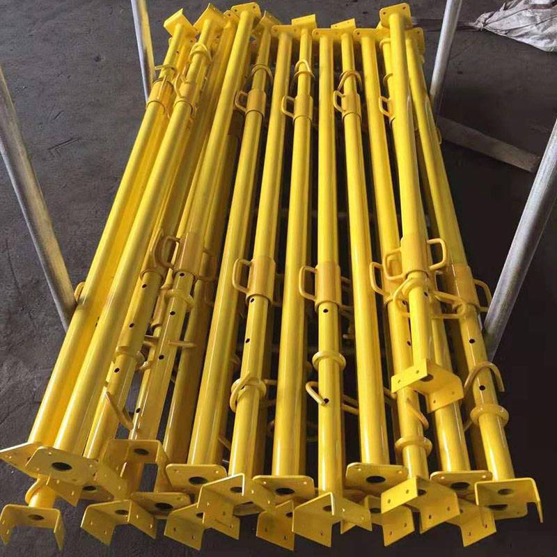 ការបិទទ្វារ 1.4-4.0mm លាបថ្នាំដែក galvanized ដែលអាចលៃតម្រូវបាន props ដែក scaffolding អេស្ប៉ាញសម្រាប់ការសាងសង់