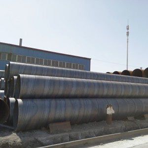 China supplier sprial carbon welded steel pipe gas and oiled pipe