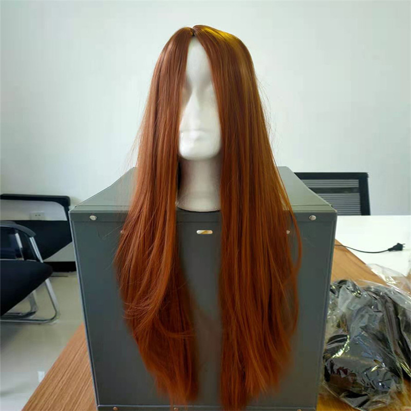 Long straight hair wig