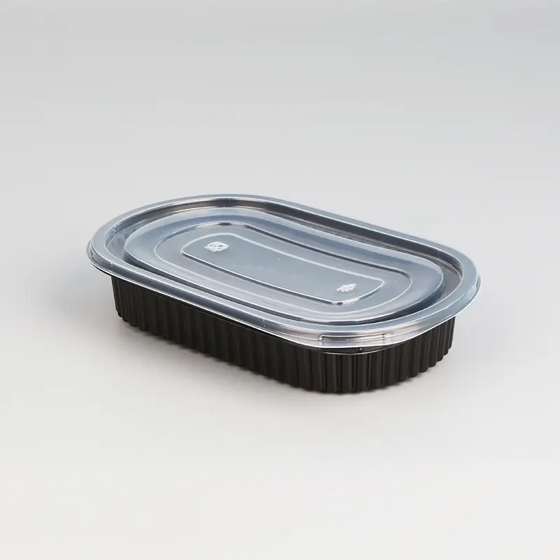 ຕູ້ບັນຈຸອາຫານທີ່ຖິ້ມໄດ້ແລ້ວ ຖາດຝາປິດທີ່ເປັນເອກະລັກ ເອົາອອກຕູ້ຄອນເທນເນີ Microwave Eco Friendly Transparent Plastic Packing Box ຮູບພາບທີ່ໂດດເດັ່ນ