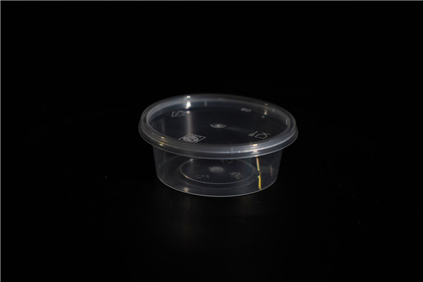 Wholesale transparent Sauce Cup Plastic PP Disposable Sauce Cup With Lid Divided type & Conjoined type Featured Image