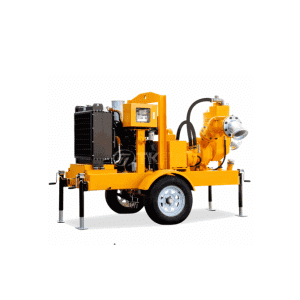 Mobile treys Two Diesel Engine Drive Vacuum Priming point pump