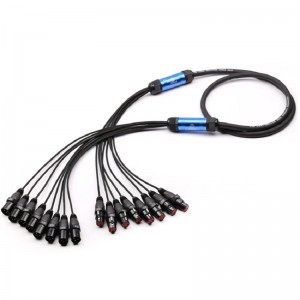 AUDIO XLR Snake Cable viackanálový audio signál káblový kábel na prenos osvetlenia do auta