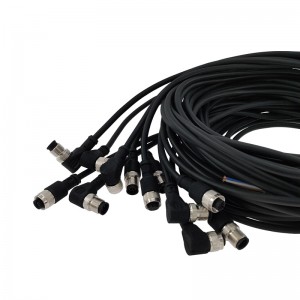 M12 ក្រុមហ៊ុន Awial Conniator Conniance Cabial Cable Cable Cable Cable ផ្ទាល់ខ្លួនរបស់ក្តារចុច