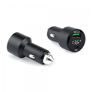 Fast Charging QC 3.0 PD 20W Car Charger សម្រាប់ iPhone និង Samsung Usb Car Charger