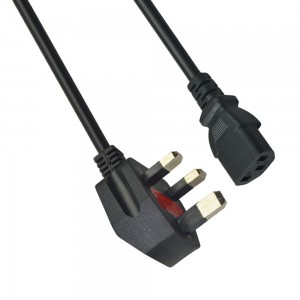 kabel elektrik üpjünçiligi 220v uk 2 pin ac şnur kabeli 1M 1.5M 1.8M 2M kabel güýji