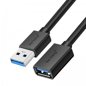 Ātrgaitas USB2.0/3.0/3.0 pagarinājuma kabelis 20 pēdu A-izciļņa-A-materiāla adaptera pagarinātāja kabelis