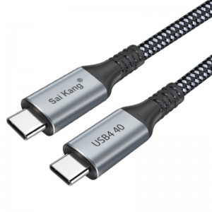 ULT-jikota 240W USB C USB Cable Thderbolt 4 Cable USB4 240W USB dakọtara