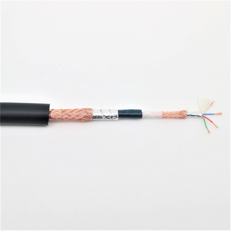 20 inti kabel berpelindung pasangan terpilin 10Px24AWG kabel transmisi data berselubung PVC yang sangat fleksibel Gambar Utama