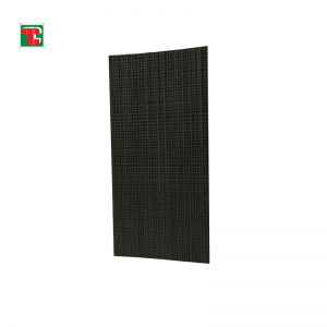 Black Embossed Engineered Wall Tekstur Veneer Kayu