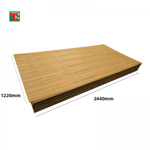 3mm Straight Line Natural Wood Teak Veneer Ply Sheet Board Quarter Sheets