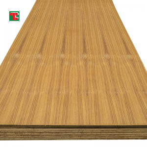 3mm Straight Line Natural Wood Teak Veneer Ply Sheet Board Mapepala a Quarter