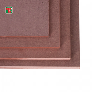 Čína výrobce Červená barva 18 mm 3-18 mm Dřevovláknité desky Ohnivzdorné Mdf desky
