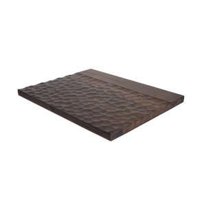 Eg Small Villa Style Customized 3D Interiør Massivt tømmer Runde vægfliser Board Paneler