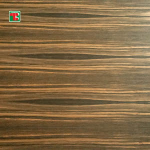 Factory Direct Fancy Dekorativní Indonésie Černá a bílá Ebenová přírodní dřevěná dýha Mdf deska dřevěný panel