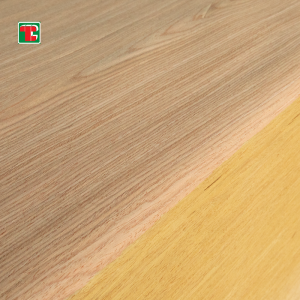 AA Grade 0.45mm 0.5mm Natura Dyed Red Oak Veneers For Plywood Scrinium/Door Skin
