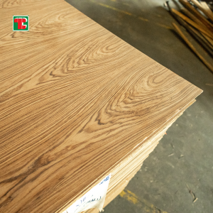 3Mm 5Mm 18Mm Voam-kazo 0.6Mm Venered Mdf Panels Lamination Natural Teak Wood Veneer Mdf In Crown Cut