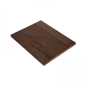 3D Imba Inoshongedza Luxury Puzzle Solid Wood Interior Curved Accent Wood Panel Sheeting