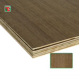 3mm Wood Walnut Veneer Plywood Para sa Muwebles