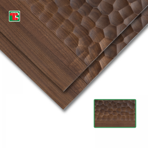 Kontemporaryo nga Dekorasyon Paulownia Timber Cladding 3D Wall Panel Wood Interior Para sa Headboard
