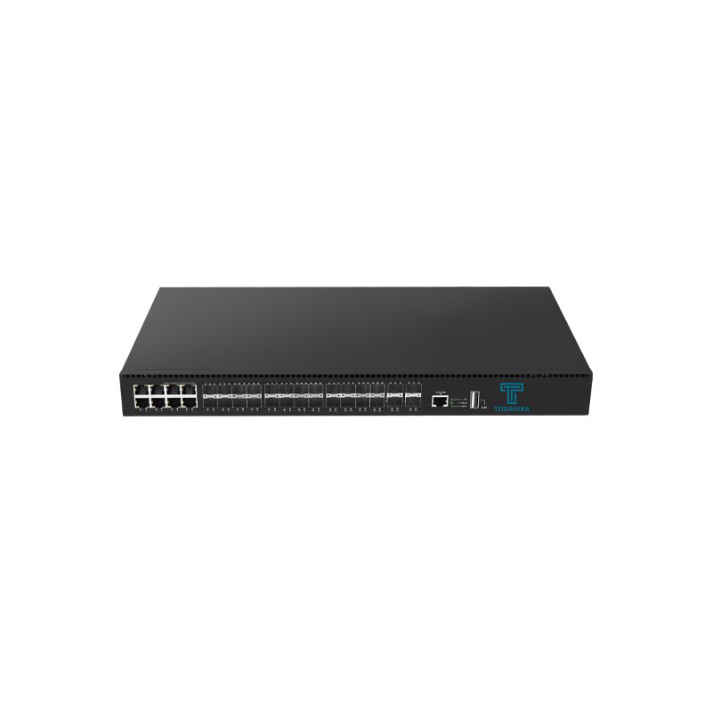 TH-GC0820FM2 Layer2 басқарылатын Ethernet қосқышы 20xGigabit SFP 8xGigabit Combo(RJ45/SFP)