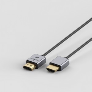 Wholesale OEM 8K 48Gbps Ultra High Speed ​​Ultra Slim HDMI 2.1 Cables nga adunay Ultra Certified Lable,36AWG OD:3.2mm;4K@120Hz, 8K@60Hz, HDR 10, HDCP 2.2 & 2.3, 1440P, 1080P, eARC Compatible sa Monitor UHD TV PC PS5 PS4 Blu-ray
