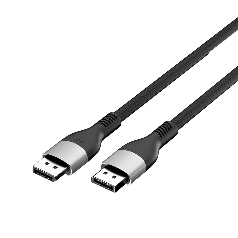 Wholesale OEM 8K DP Cable (8K@60Hz, 4K@144Hz, 2K@240Hz) HBR3 Support 32.4Gbps, HDR, HDCP 2.2, FreeSync G-Sync, Braided Display Port para sa Gaming Monitor, Graphics, PC