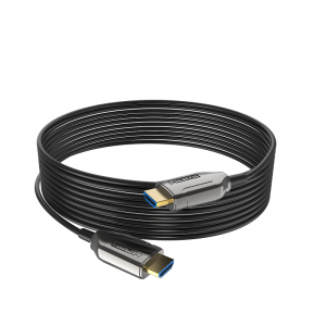 Wholesale OEM Flexible 8K 48Gbps HDMI Active Optical Fiber AOC 10-100M Cable, 8K@60Hz, 4K@120Hz Ultra High Speed ​​48Gbps Dynamic HDR, eARC, ARR, Dolby Atmos, Compatible sa PS5, Xbox Series X, UHD TV-Gold