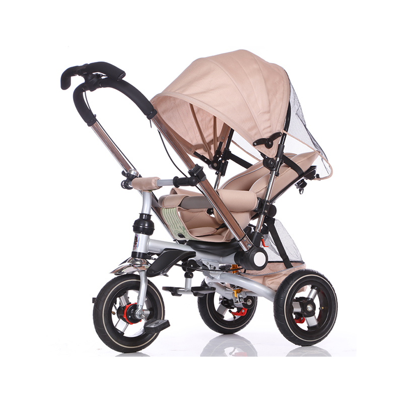 Barnevogn TX-010 All Terrain Toddler Bike 6-i-1, offisielt lisensiert og designet av Bentley Motors UK;Baby to Big Kid trehjulssykkel er en overbevisende erklæring om ytelse og luksus, paljettblå (10m-5y+)
