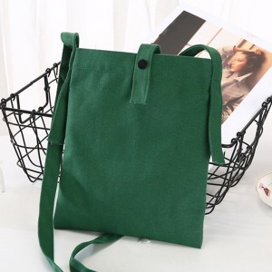 Japan Latest Trend of 12oz Cotton Canvas Tote Bag Bright Fancy Shoulder Bag