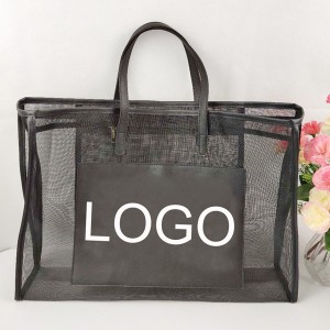 Good quality China Travel Polyester Large Size High Quality Mesh Tote Beach Bag