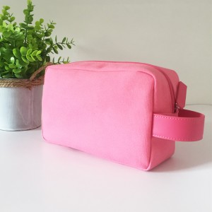 Brand Style Fashion Pink Cotton Canvas Handy Bag Ladies Pouch