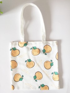 Fruit All Over Printed Foldable BPA Free 12 oz Cotton Gourmets Tote Bag