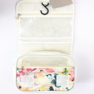 Spring Floral Pattern Waterproof Travel Kit Neaty Wash Bag Custom Cosmetic Travel Bag