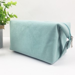 High Grade Heavy Duck Cotton Canvas Foldable Cosmetic Wash Bag
