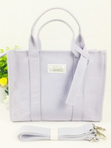OEM Supply Canvas Shopping Bag Factory - Vintage Lilac Cotton Canvas Tote Bag Fashion Ladies Handbag – Tongxing