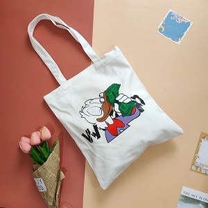 Cute “Donald Duck” Custom Cotton Zippered Tote Bag