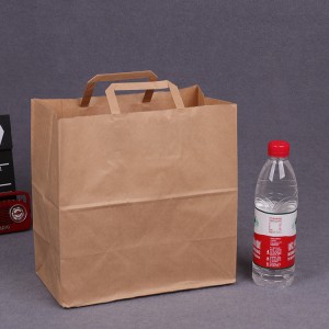 Brown/White Kraft Paper Bags with Handles, Birthday Parties, Restaurant takeouts, Shopping, Merchandise, Party, Retail, Gift Bags