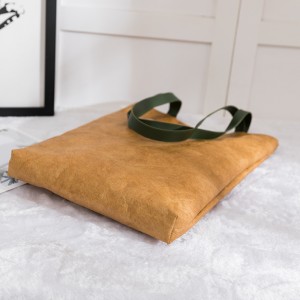 Dupont Tyvek Tote Shopper Bag With Vegan Leather Handle, Tote Bag