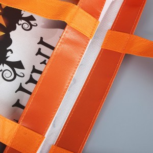 Happy Halloween Shopping Tote Bag Custom Recycle Laminated Non Woven Bag Facroty