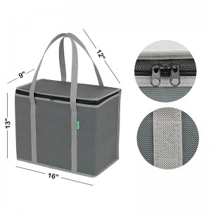 Guangzhou Customized Food Delivery Bag Promotional Outdoor Non Woven Cooler Picnic Bag