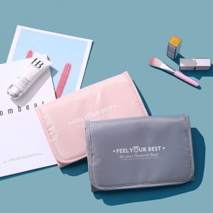 Summer Custom Travel Wash Bags With Logo Folding Portable Cosmetic Bag