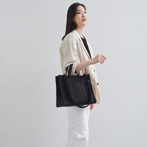 Korean Style Custom Canvas Blank Messenger Tote Bag Cotton Large Single Shoulder Bags